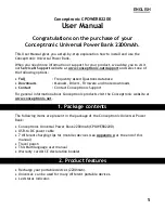 Preview for 5 page of Conceptronic CPOWERB2200 User Manual