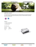 Предварительный просмотр 1 страницы Conceptronic CPSERVU C07-026 Brochure & Specs