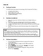 Preview for 14 page of Conceptronic CPSERVU Quick Installation Manual