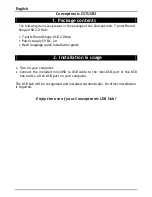 Preview for 2 page of Conceptronic CS7USB2 Quick Manual