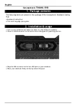 Preview for 2 page of Conceptronic THANA 01B Multi Language Quick Manual