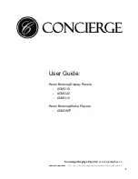 Preview for 1 page of Concierge ACMG10 User Manual