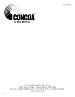 Preview for 12 page of Concoa 547 Series Installation And Operation Instructions Manual