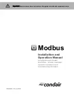 Condair Modbus RTU Operation Manual preview