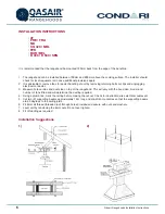 Предварительный просмотр 6 страницы Condari QASAIR 4F Installation & User'S Instructions