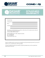 Предварительный просмотр 50 страницы Condari QASAIR 4F Installation & User'S Instructions