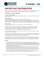 Preview for 4 page of Condari QASAIR CON Installation & User'S Instructions