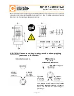 Preview for 1 page of Condor MDR 5-K Operating Instructions