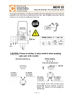 Preview for 1 page of Condor MDR 53 Operating Instructions