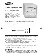 Condre Power Disc DVD Quick Start Manual preview