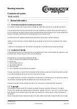 Preview for 5 page of Conductix-Wampfler MultiLine 0835 Mounting Instruction