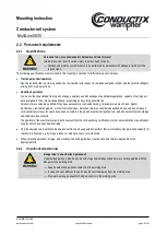 Preview for 8 page of Conductix-Wampfler MultiLine 0835 Mounting Instruction