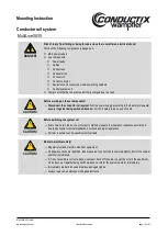 Preview for 13 page of Conductix-Wampfler MultiLine 0835 Mounting Instruction