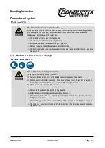 Preview for 14 page of Conductix-Wampfler MultiLine 0835 Mounting Instruction