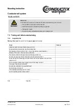 Preview for 58 page of Conductix-Wampfler MultiLine 0835 Mounting Instruction