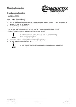 Preview for 59 page of Conductix-Wampfler MultiLine 0835 Mounting Instruction