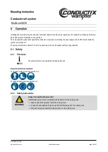 Preview for 60 page of Conductix-Wampfler MultiLine 0835 Mounting Instruction