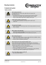 Preview for 64 page of Conductix-Wampfler MultiLine 0835 Mounting Instruction