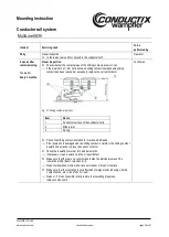 Preview for 68 page of Conductix-Wampfler MultiLine 0835 Mounting Instruction