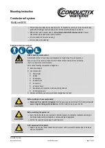 Preview for 71 page of Conductix-Wampfler MultiLine 0835 Mounting Instruction