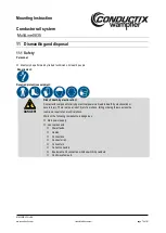 Preview for 74 page of Conductix-Wampfler MultiLine 0835 Mounting Instruction