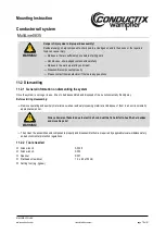 Preview for 76 page of Conductix-Wampfler MultiLine 0835 Mounting Instruction