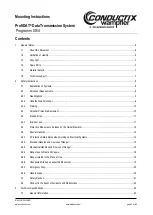 Preview for 2 page of Conductix-Wampfler ProfiDAT Programm 0514 Mounting Instructions