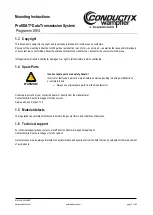 Preview for 7 page of Conductix-Wampfler ProfiDAT Programm 0514 Mounting Instructions