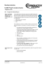 Preview for 18 page of Conductix-Wampfler ProfiDAT Programm 0514 Mounting Instructions