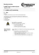 Preview for 36 page of Conductix-Wampfler ProfiDAT Programm 0514 Mounting Instructions