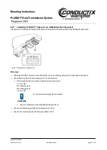 Preview for 61 page of Conductix-Wampfler ProfiDAT Programm 0514 Mounting Instructions