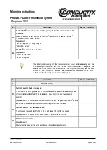 Preview for 68 page of Conductix-Wampfler ProfiDAT Programm 0514 Mounting Instructions