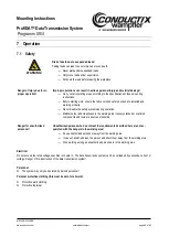 Preview for 69 page of Conductix-Wampfler ProfiDAT Programm 0514 Mounting Instructions