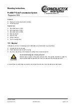 Preview for 80 page of Conductix-Wampfler ProfiDAT Programm 0514 Mounting Instructions