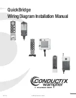 CONDUCTIX QuickBridge Wiring Diagram And Installation Manual preview