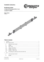 Preview for 1 page of Conductrix Wampfler 0832 Installation Instructions Manual