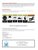 Preview for 4 page of Condux Gulfstream 350 User'S Manual & Safety Manual