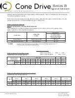 Preview for 2 page of Cone Drive B Series Installation & Maintenance