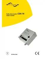 Conel CDA 70 User Manual предпросмотр