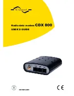 Conel CDX 800 User Manual предпросмотр