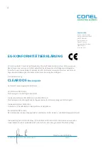 Предварительный просмотр 4 страницы Conel CLEAR DOS Operating Instructions Manual