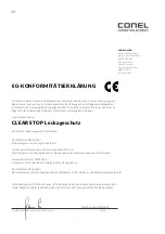 Предварительный просмотр 32 страницы Conel CLEAR STOP Operating Instructions Manual