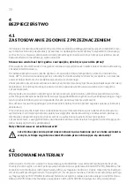 Предварительный просмотр 72 страницы Conel CLEAR STOP Operating Instructions Manual