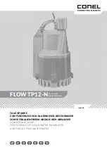 Предварительный просмотр 1 страницы Conel FLOW TP12-N Installation And Operation Instructions For