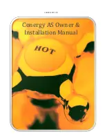 Preview for 1 page of Conergy PTY LTD Conergy AS System Owners & Installation Manual