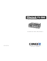 Conex FlipJack FJ-500 Operating Manual preview