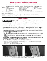 Preview for 2 page of Confer Plastics 7200-G Assembly, Installation And Use Manual