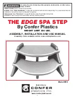 Confer Plastics THE EDGE Assembly, Installation And Use Manual предпросмотр