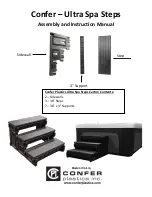 Confer Plastics Ultra Spa Steps Assembly And Instruction Manual предпросмотр