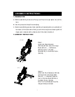 Предварительный просмотр 7 страницы Confidence Fitness PRO 2 in 1 Elliptical Cross Trainer & Exercise Manual